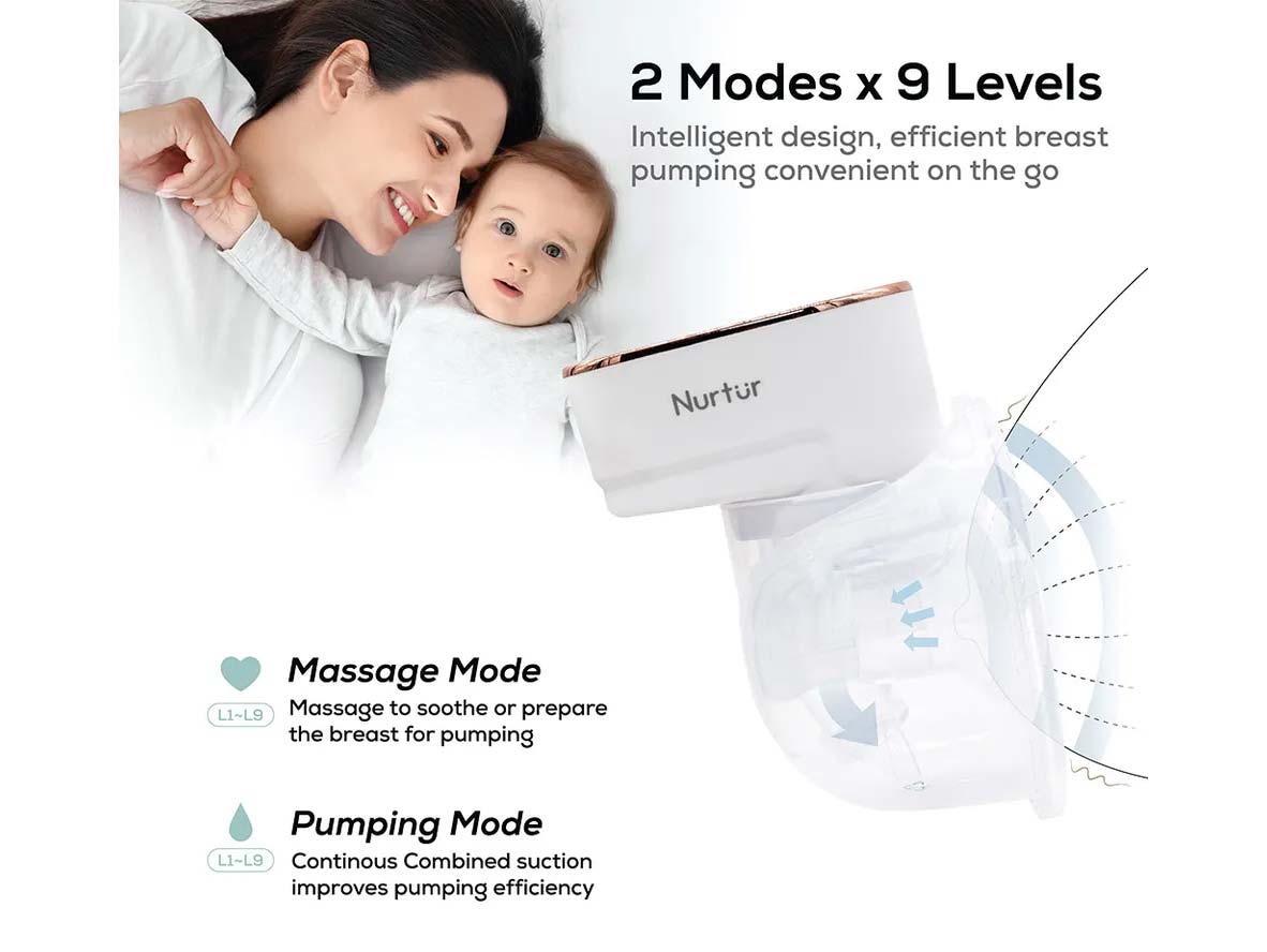 NurturCoziHandsfreeBreastPumpPackof4