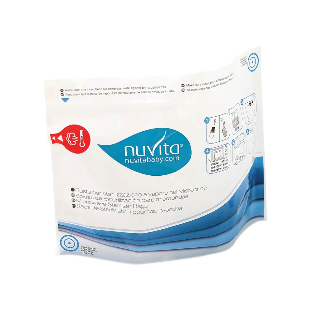 Nuvita Microwave Sterilizer Bags (0m+) - 5 Bags