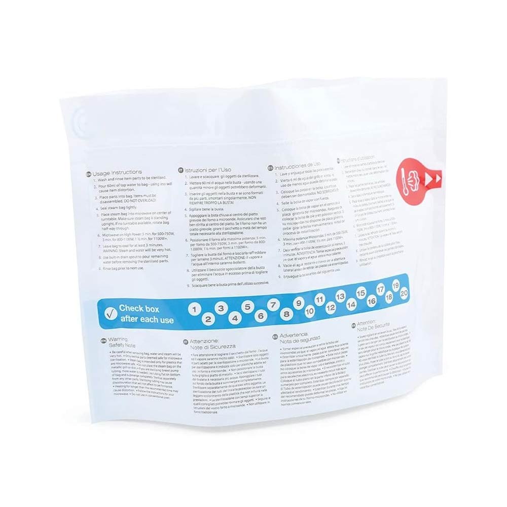 Nuvita Microwave Sterilizer Bags - 5 Bags