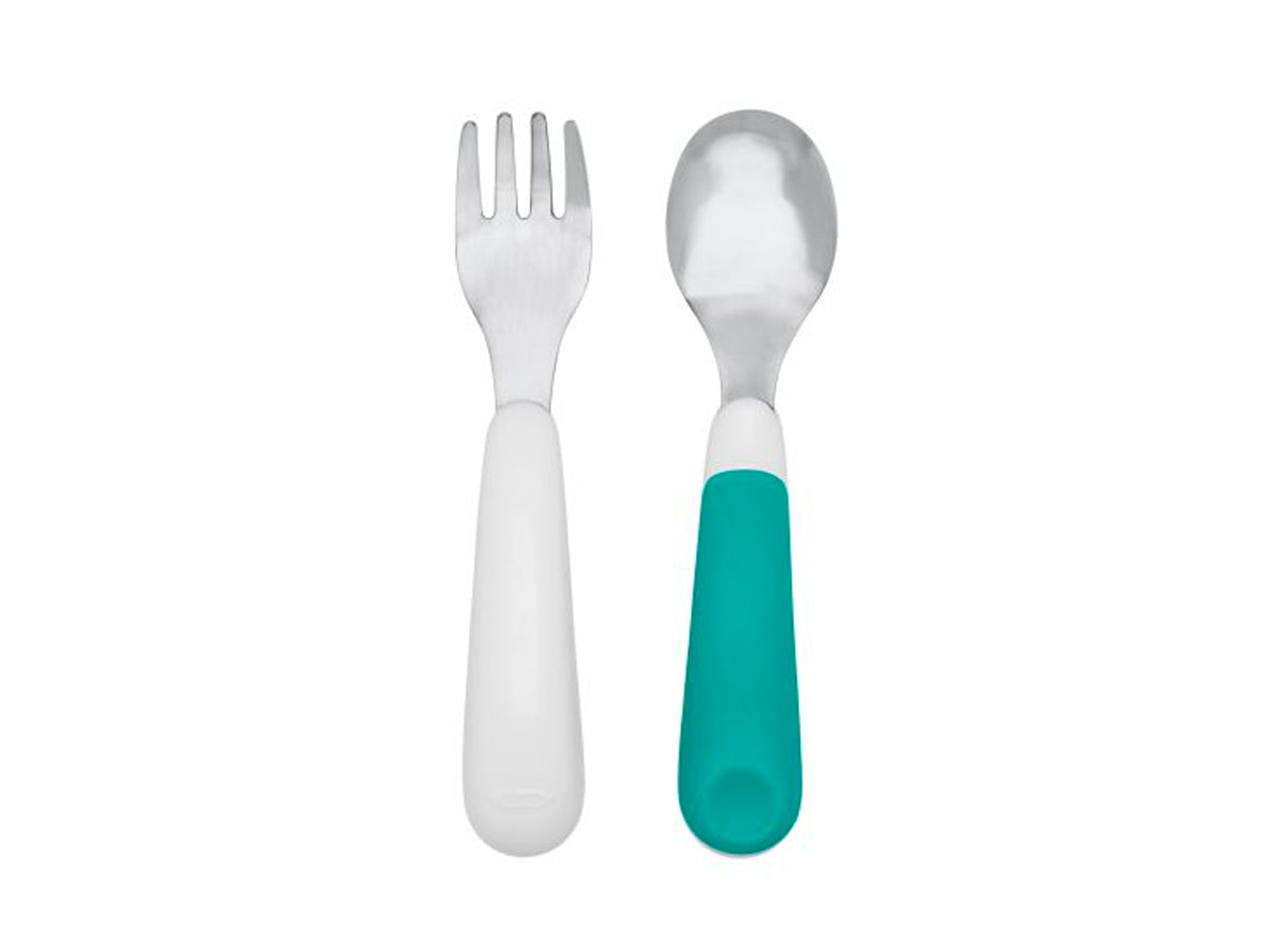 OXOTealSpoonAndFork