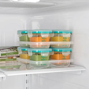 OXO TOT Glass Baby Blocks Freezer Storage Container (120ml) - Pack of 4