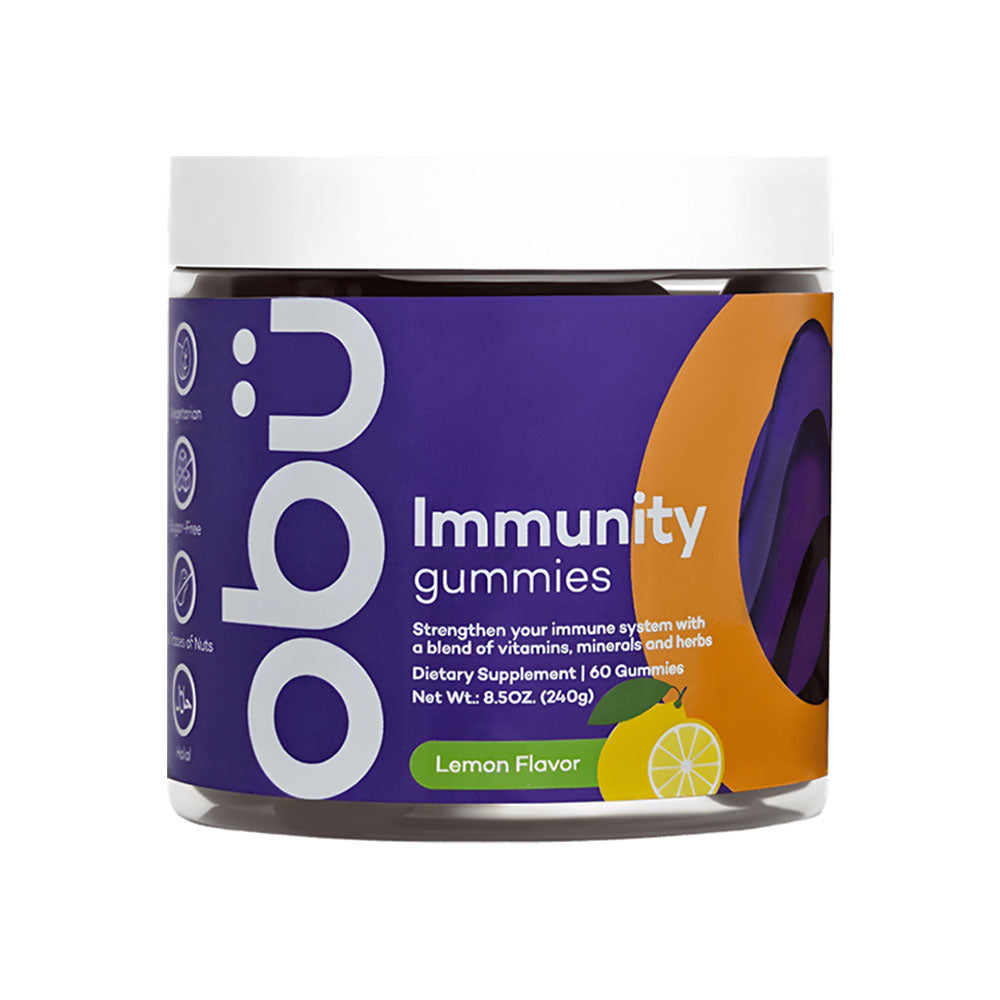 Obu Immunity for Adults, Lemon Flavor - 60 Gummies