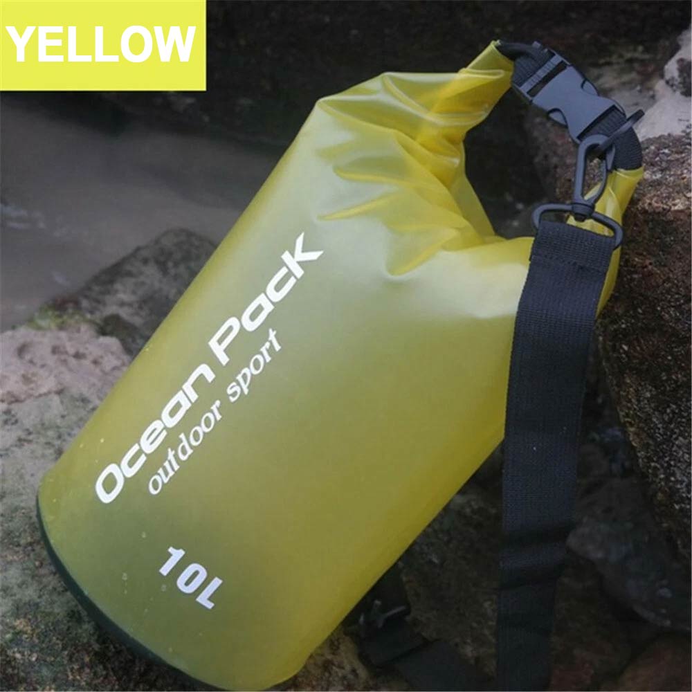 Ocean Pack Outdoor Sport Waterproof Bag 10L - Yellow