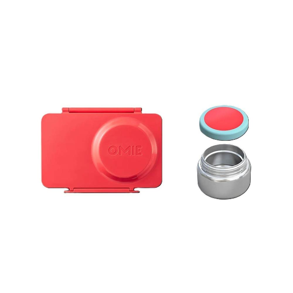 Omie OmieBox UP Hot & Cold Lunch Box - Cherry Pink
