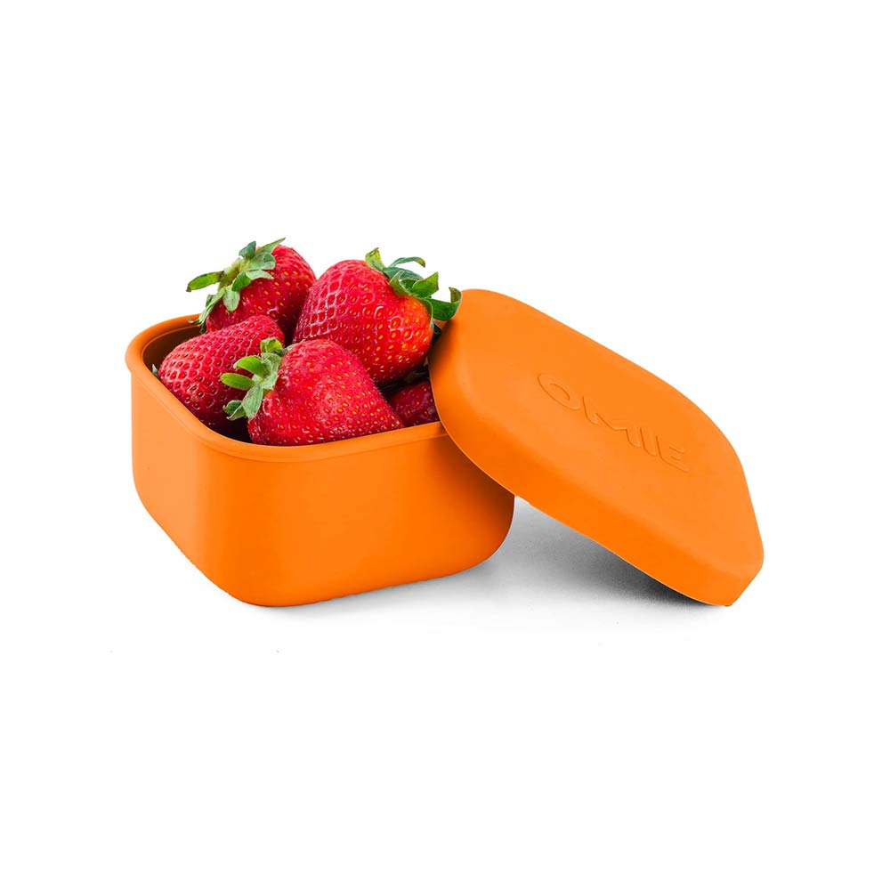 Omie Silicone Snack Box 280ml - Orange