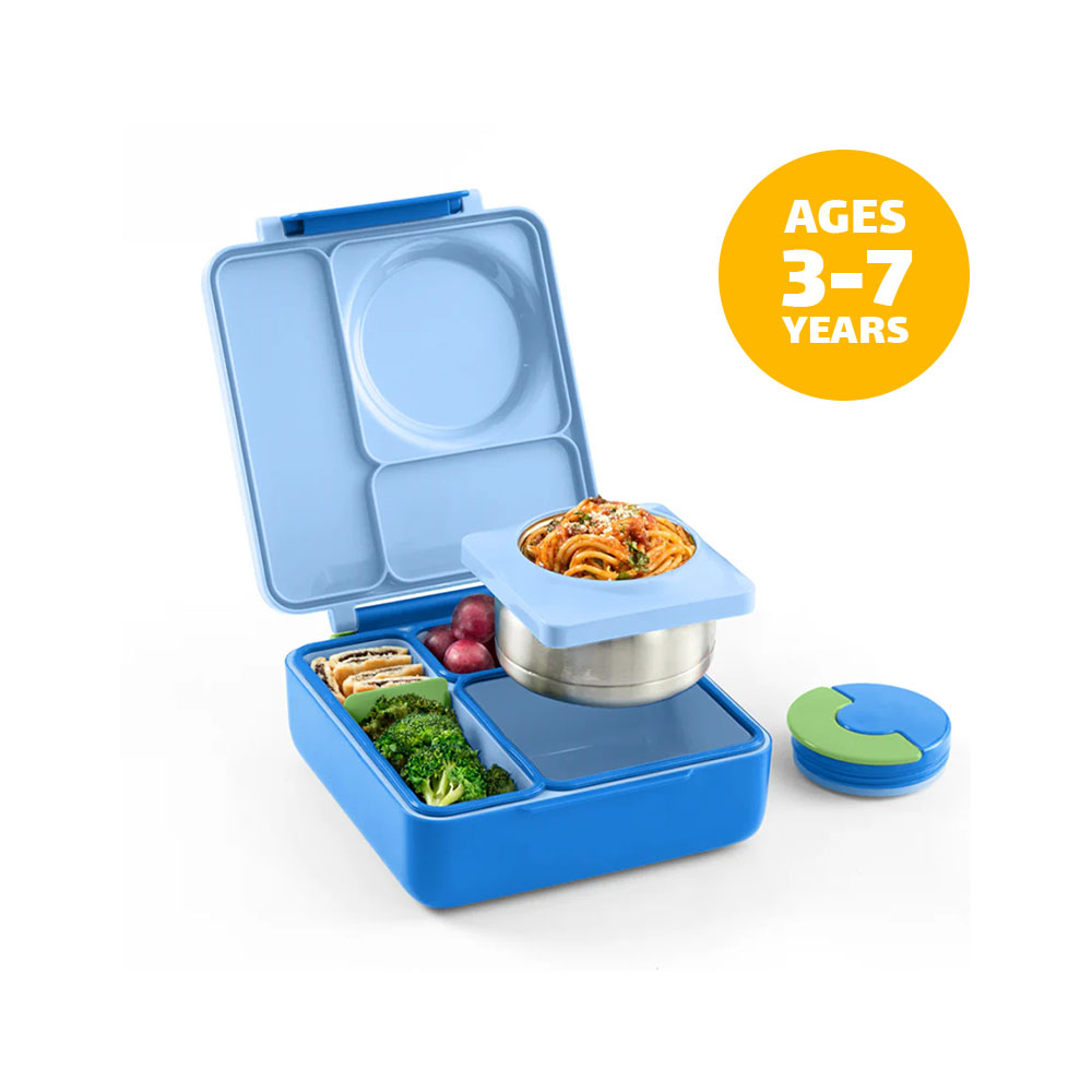 OmieBox Insulated Hot & Cold Bento Box - Sea Blue