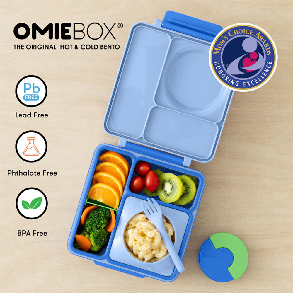 OmieBox Insulated Hot & Cold Bento Box - Sea Blue