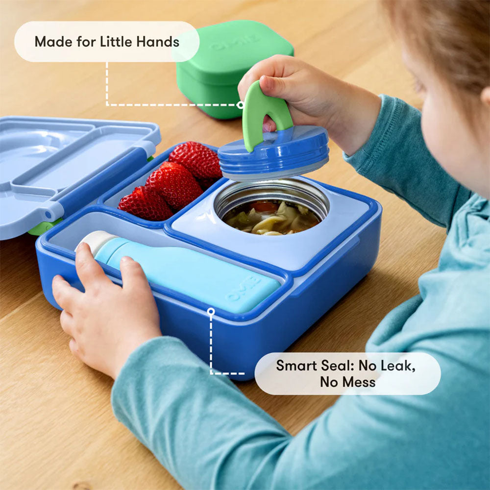 OmieBox Insulated Hot & Cold Bento Box - Sea Blue