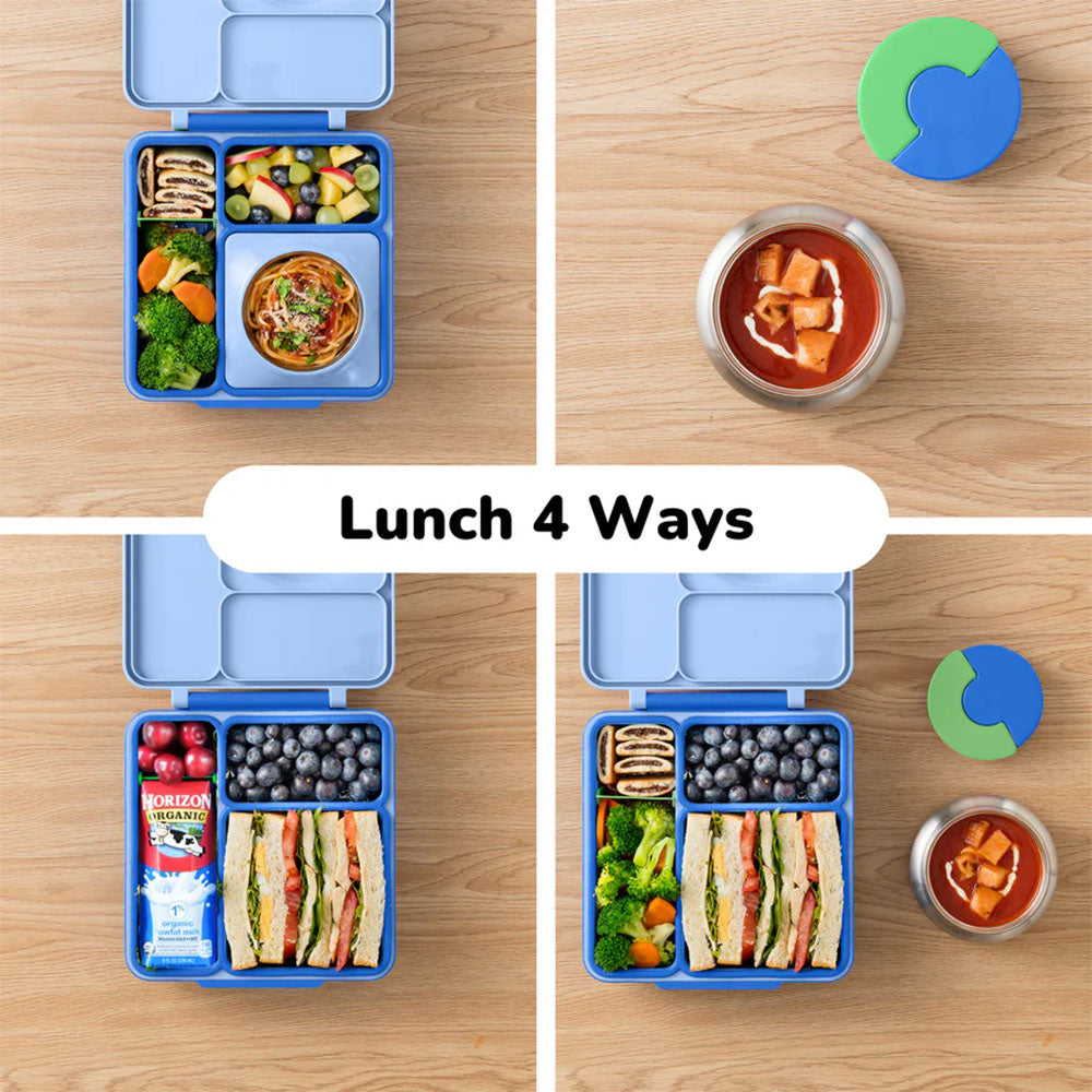OmieBox Insulated Hot & Cold Bento Box - Sea Blue