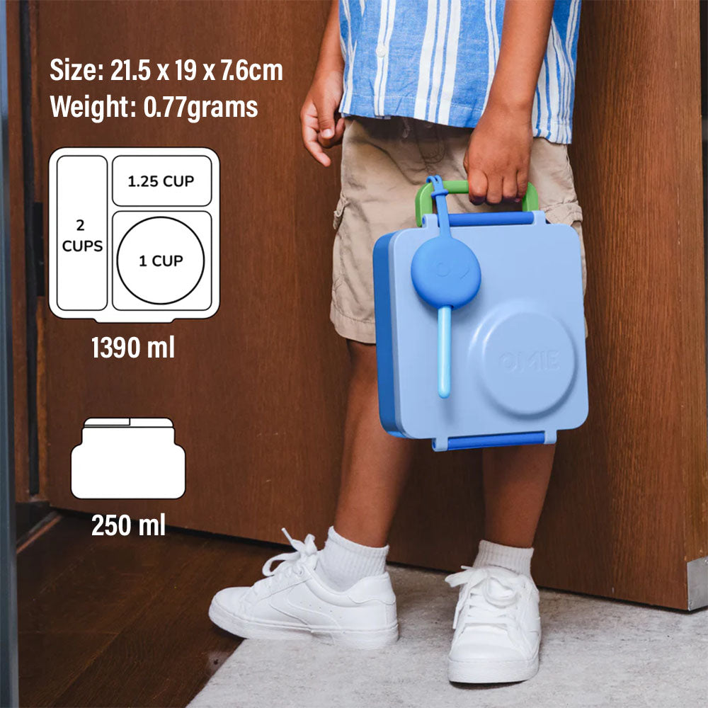 OmieBox Insulated Hot & Cold Bento Box - Sea Blue