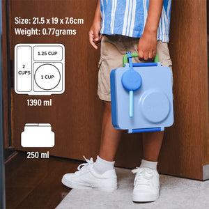 OmieBox Insulated Hot & Cold Bento Box - Sea Blue