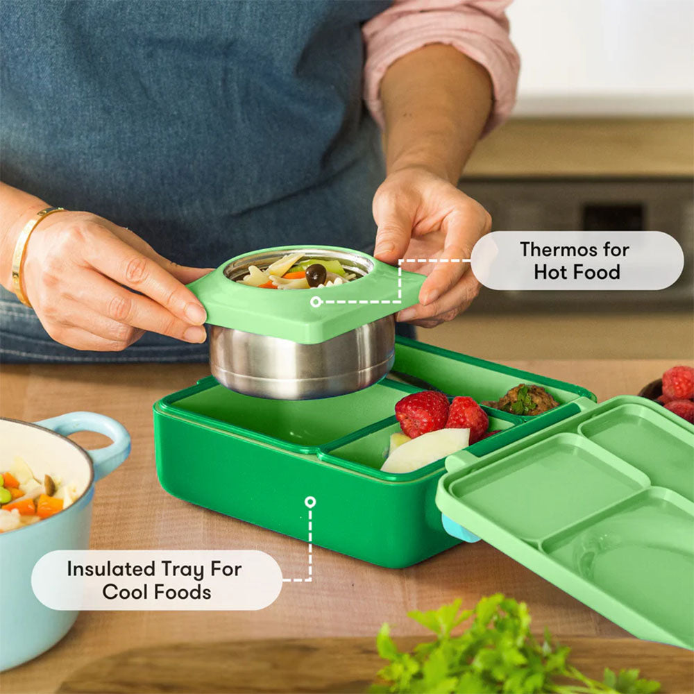 OmieBox Insulated Hot & Cold Bento Box - Apple Green