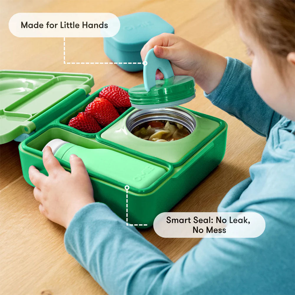 OmieBox Insulated Hot & Cold Bento Box - Apple Green