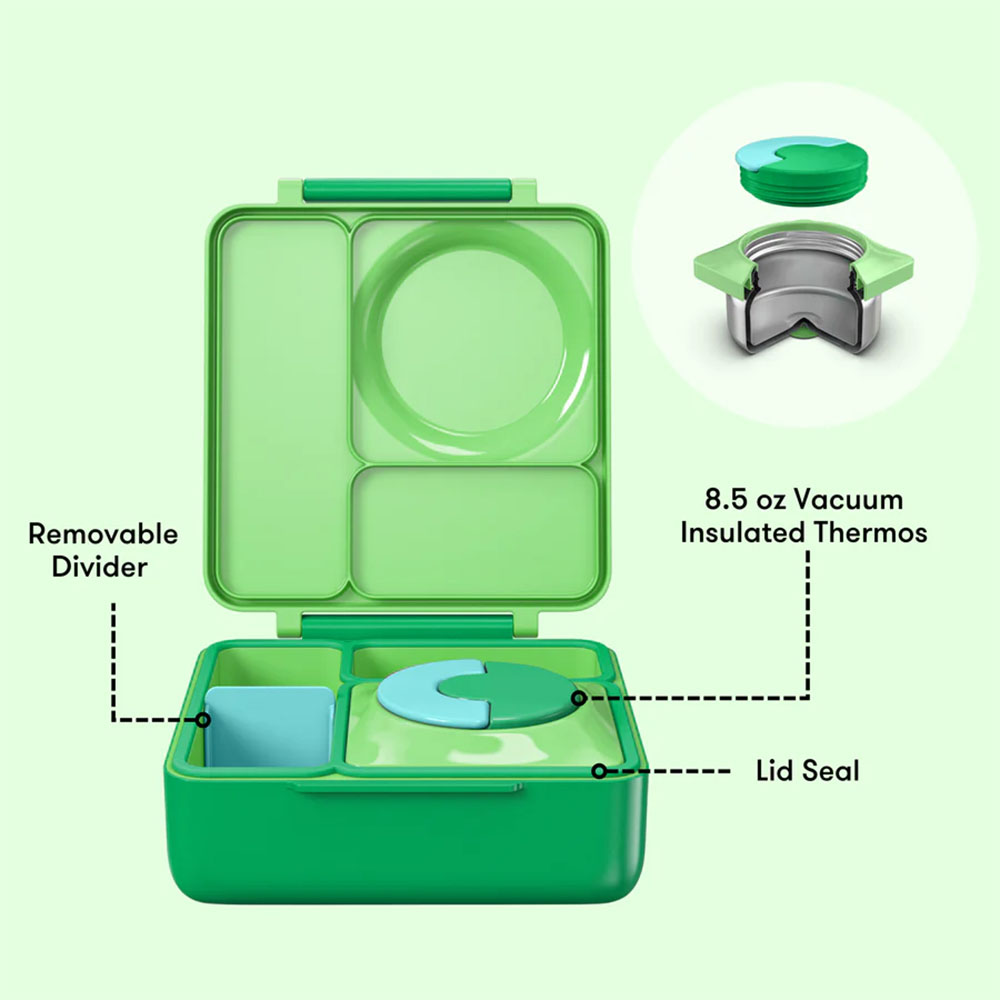 OmieBox Insulated Hot & Cold Bento Box - Apple Green