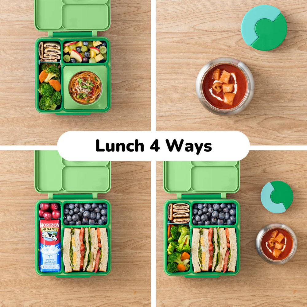 OmieBox Insulated Hot & Cold Bento Box - Apple Green