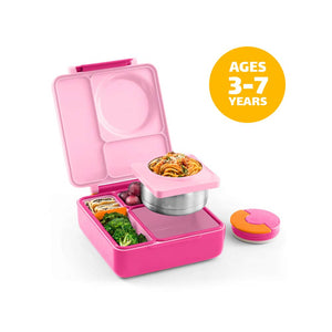 OmieBox Insulated Hot & Cold Bento Box - Pixie Pink