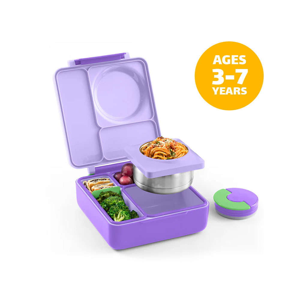 OmieBox Insulated Hot & Cold Bento Box - Lilac Purple