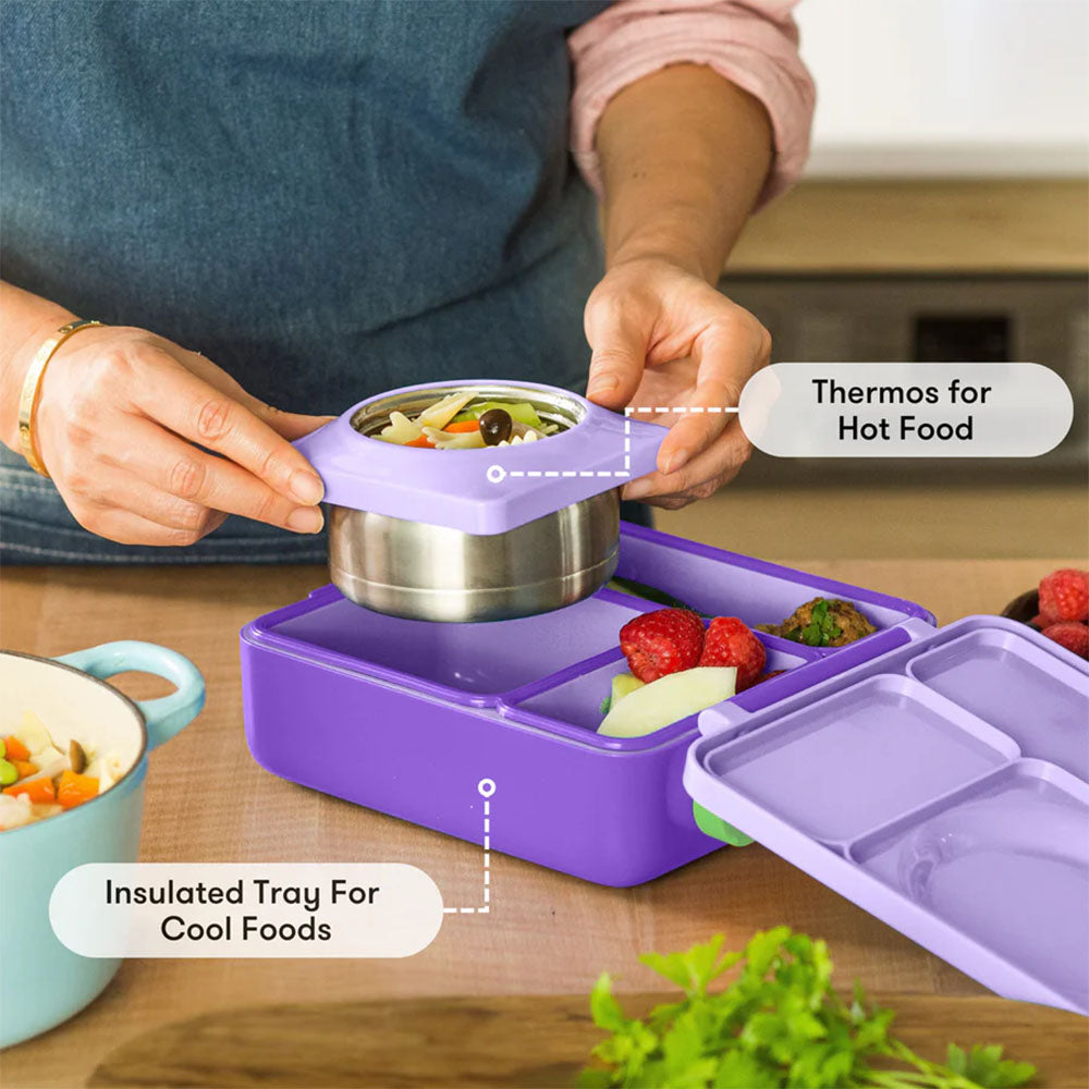 OmieBox Insulated Hot & Cold Bento Box - Lilac Purple