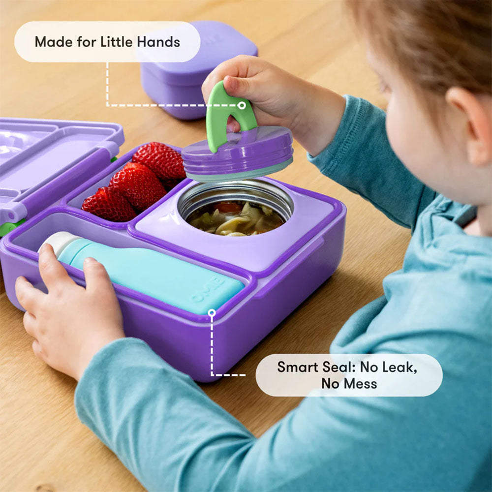 OmieBox Insulated Hot & Cold Bento Box - Lilac Purple
