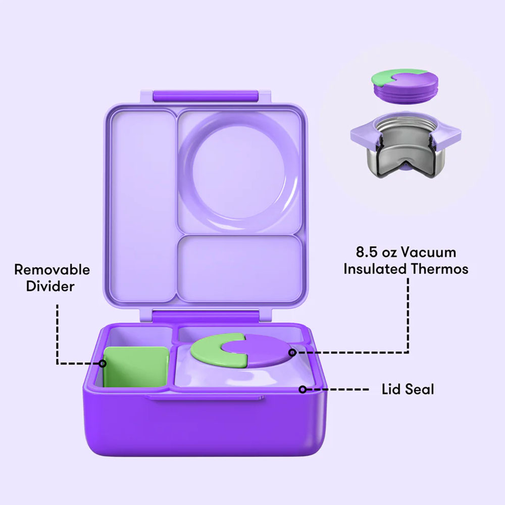 OmieBox Insulated Hot & Cold Bento Box - Lilac Purple