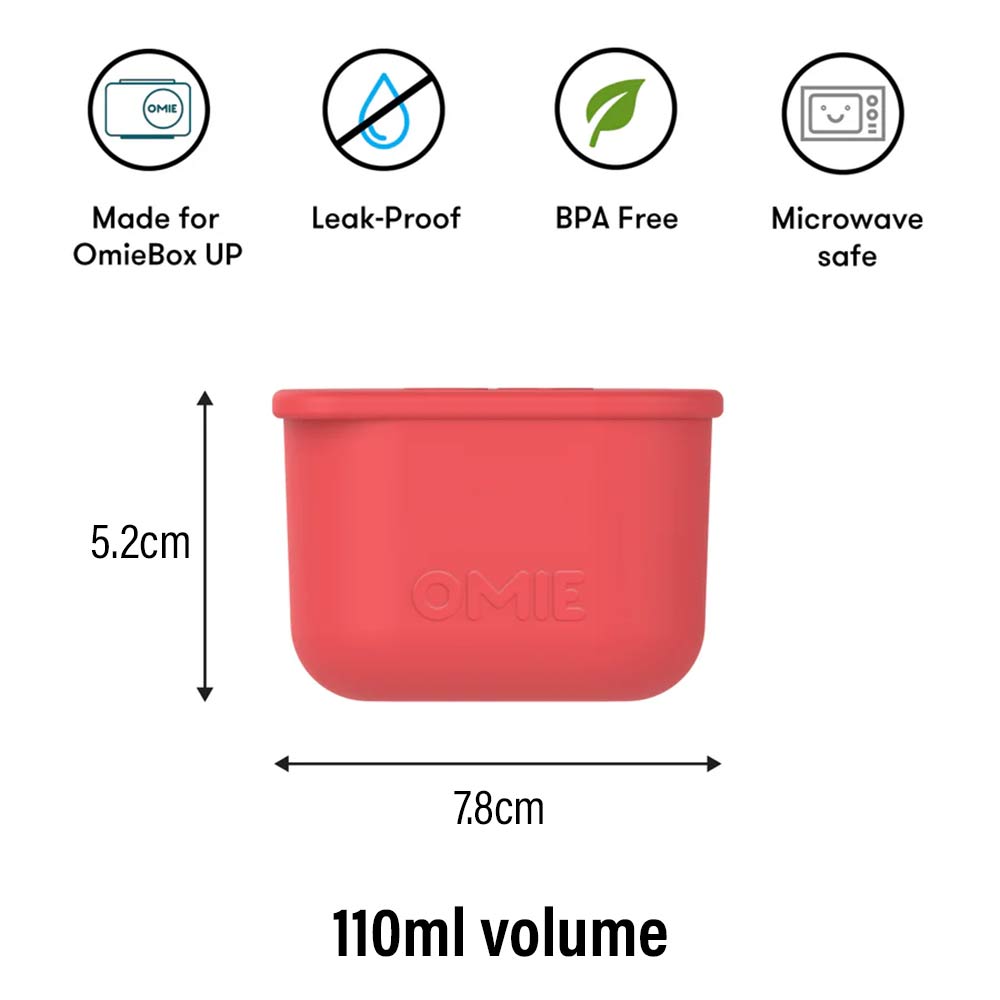 OmieBox UP Silicone Dip Containers - 2 Pcs Pink / Teal