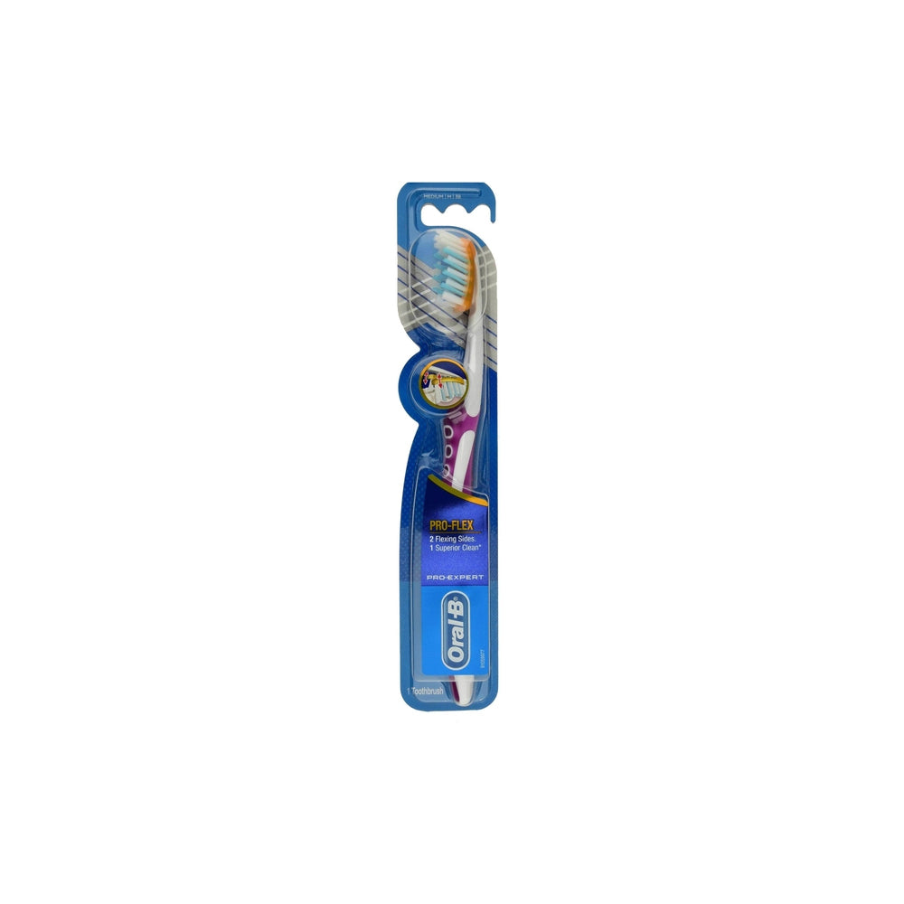 OralBMediumProFlex&ProExpertToothbrushPurple