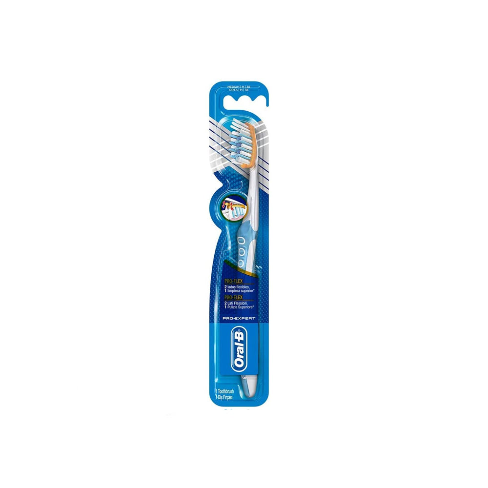 Oral-BMediumProFlex&ProExpertToothbrushWhiteBlue