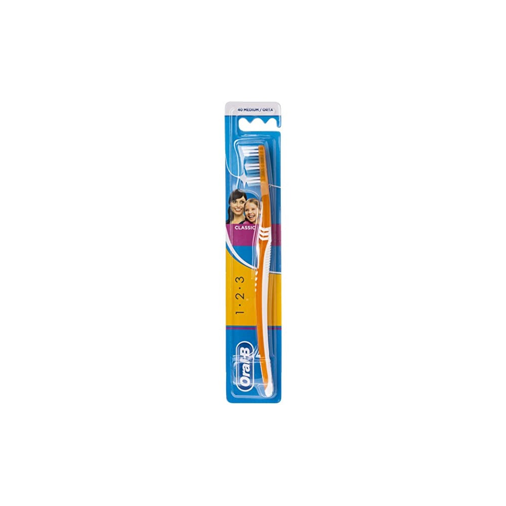 OraBMediumxClassic123ToothbrushOrange