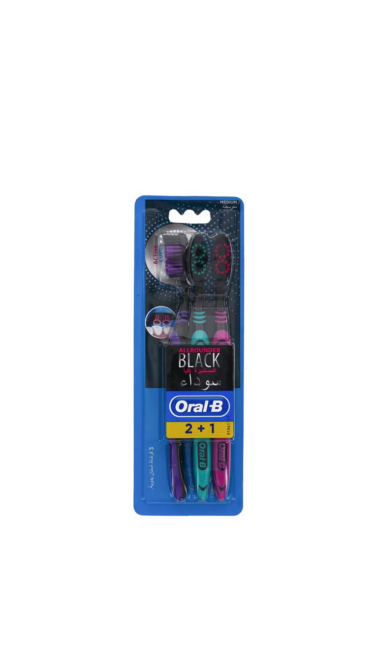OralBToothbrushAllRounderBlackMediumAssortedColours21