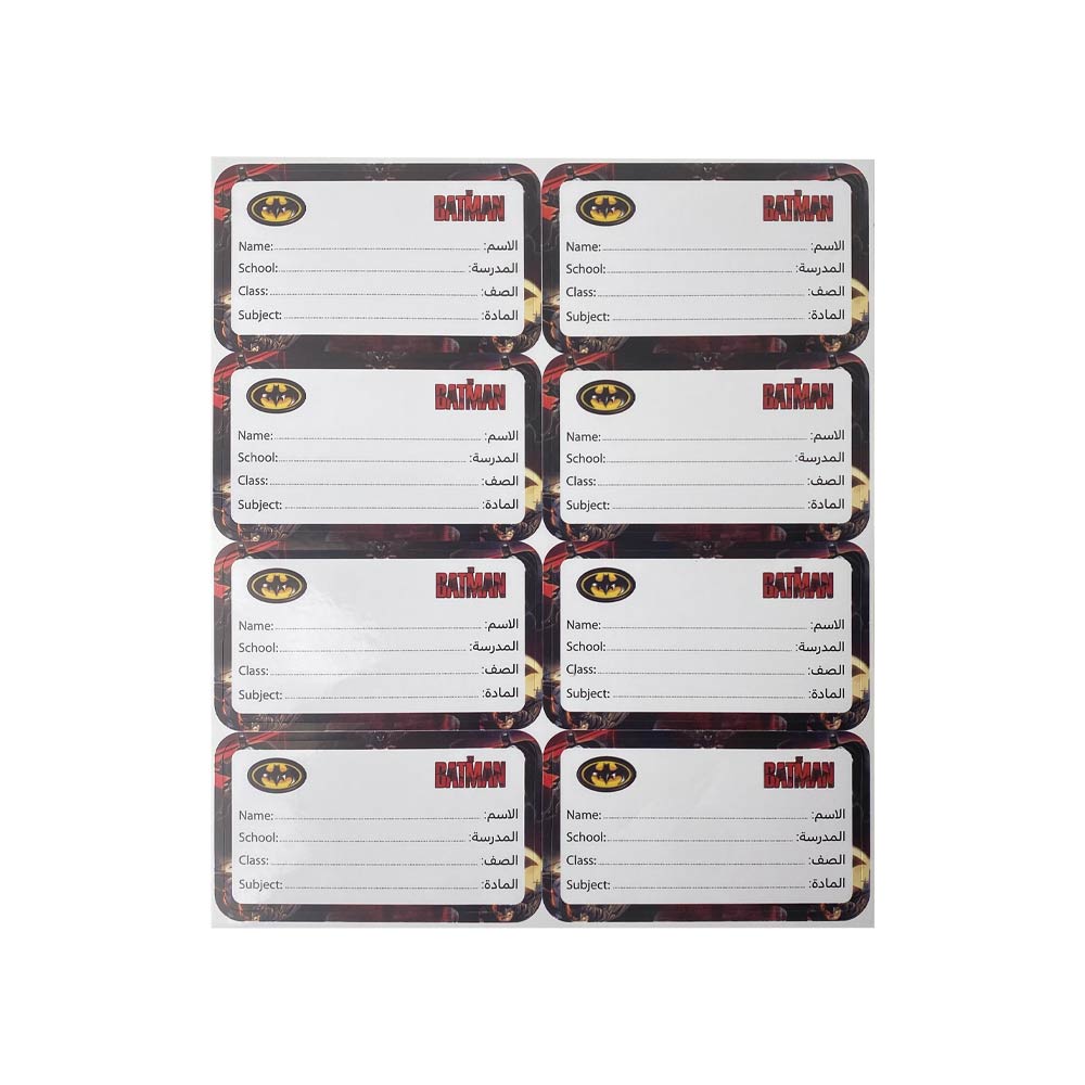 Oxford Sticker Label Batman - 40 Stickers