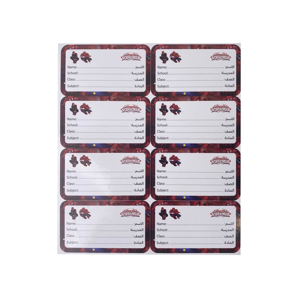 Oxford Sticker Label Spiderman - 40 Stickers