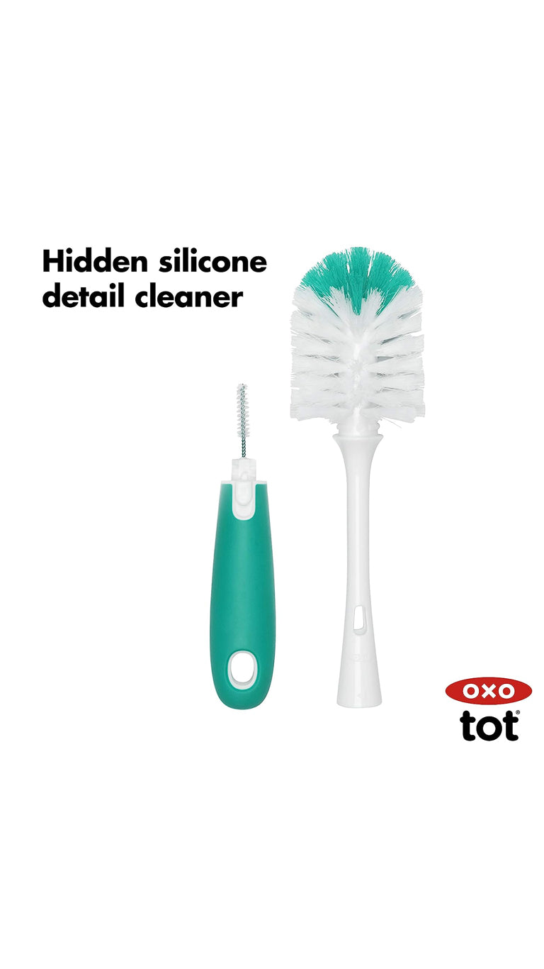 OxoTotBottleBrushWithStandTeal1