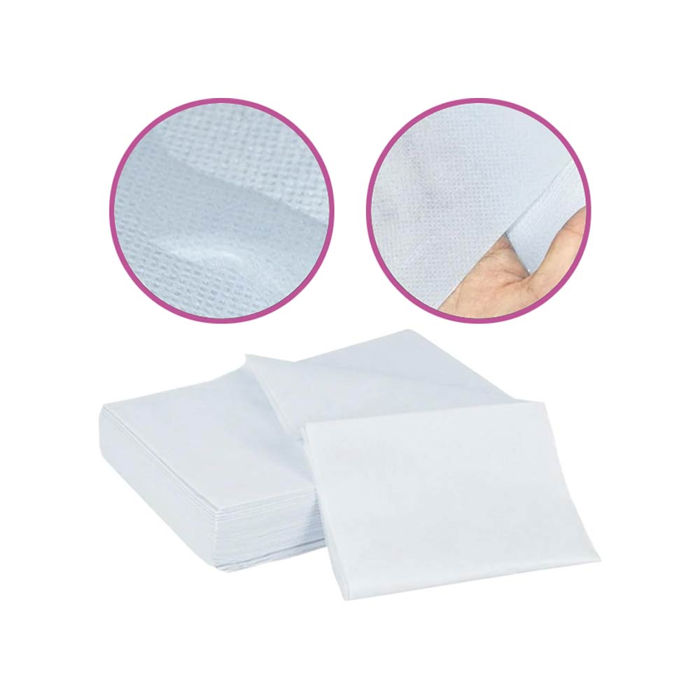 PP Disposable Bed Sheet For Babies (85x85cm) - 20 White Folded Sheets