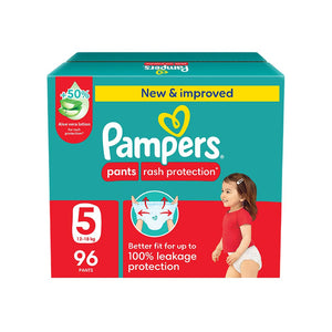 Pampers Rash Protection Size 5 (12-18kg) - 96 Pants Giant Saving Box