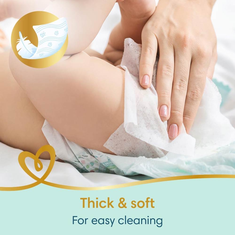 Pampers Sensitive Baby Wipes - (4x56) 224 Wipes Pack