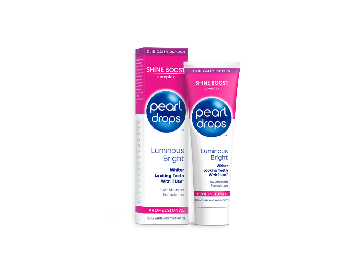 Pearl Drops Shine Boost Complex Luminous Bright Daily Whitening Toothpaste – 75ml