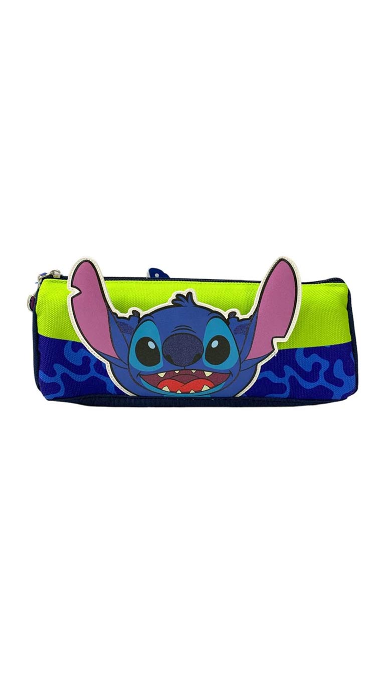 Kids Pencil Case (Blue & Green) - Stitch