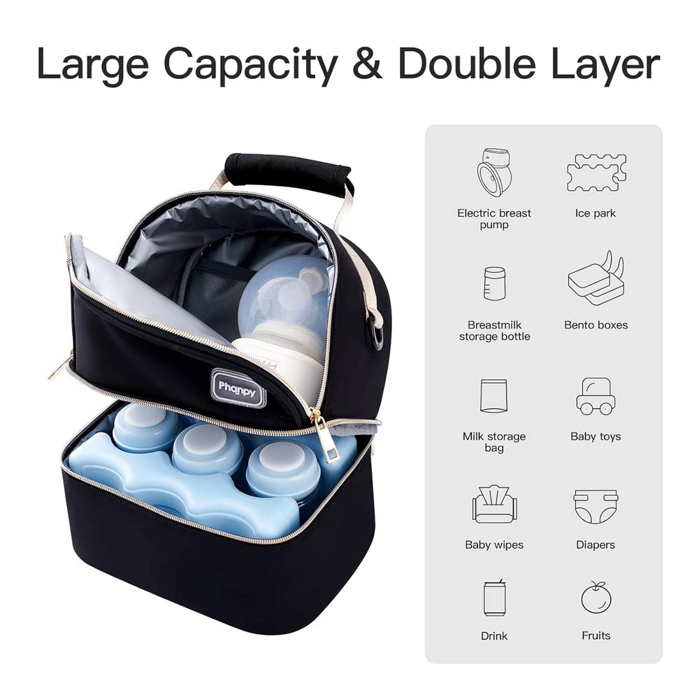 Phanpy Breastmilk Storage Backpack - Black