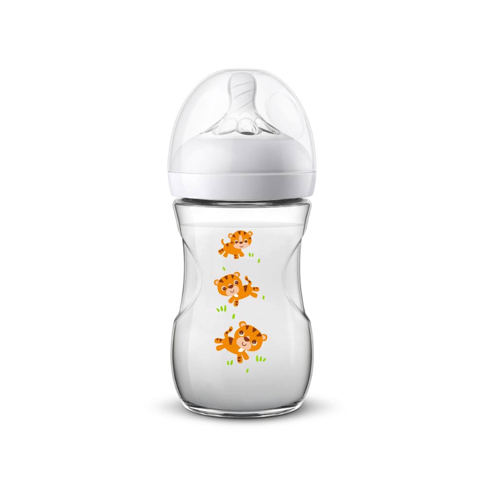 Philips Avent Natural Response Plastic Bottle (1m+) Tiger - 260ml