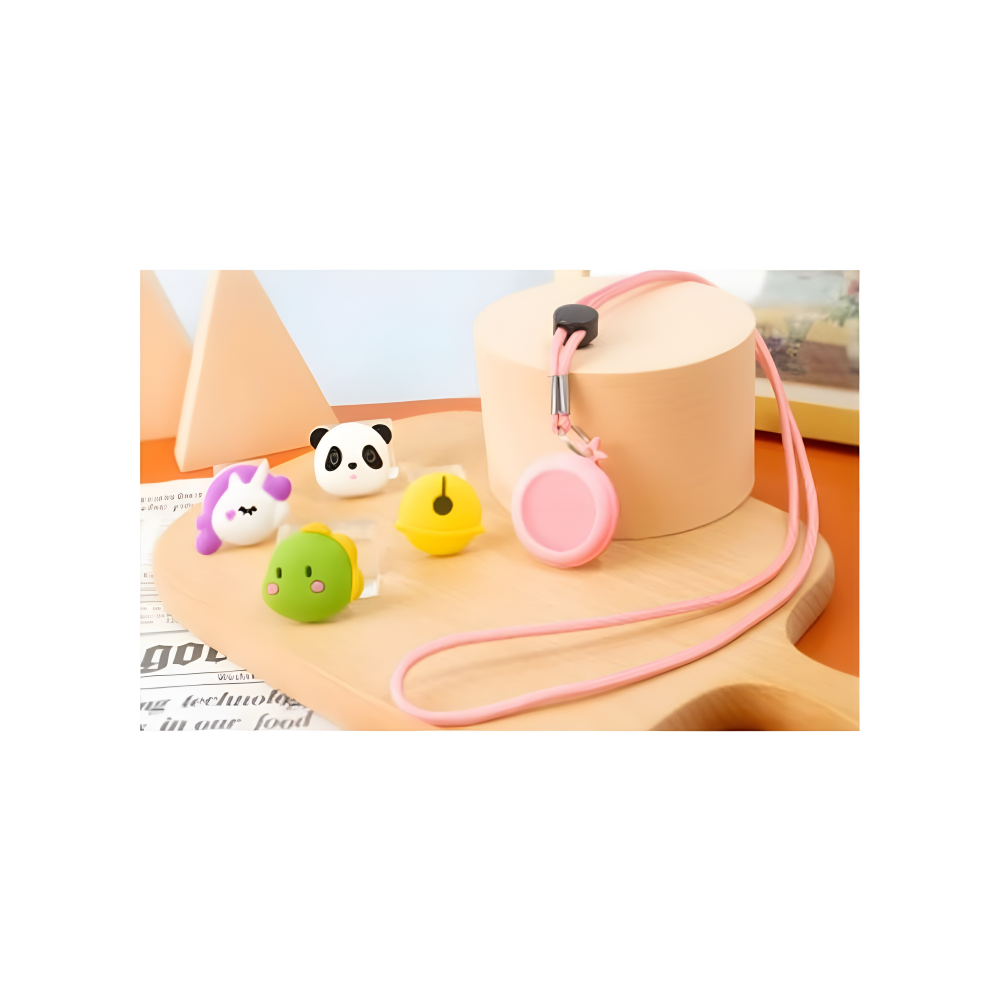 Allure Baby AirTag Necklace with 4 Accessories Pink