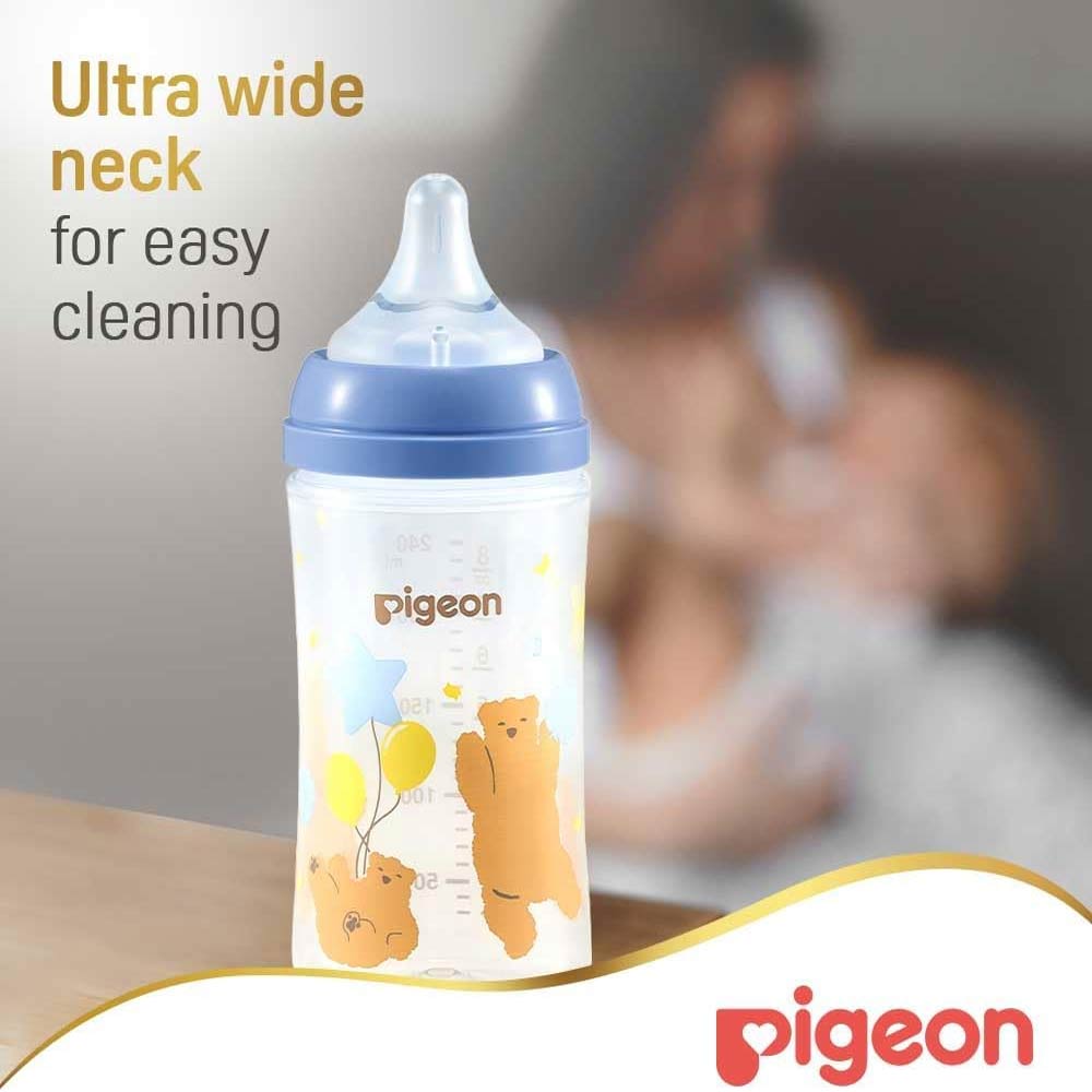 Pigeon SofTouch Anti-Colic Plastic Nursing Bottle 240ml (3m+) - Bear