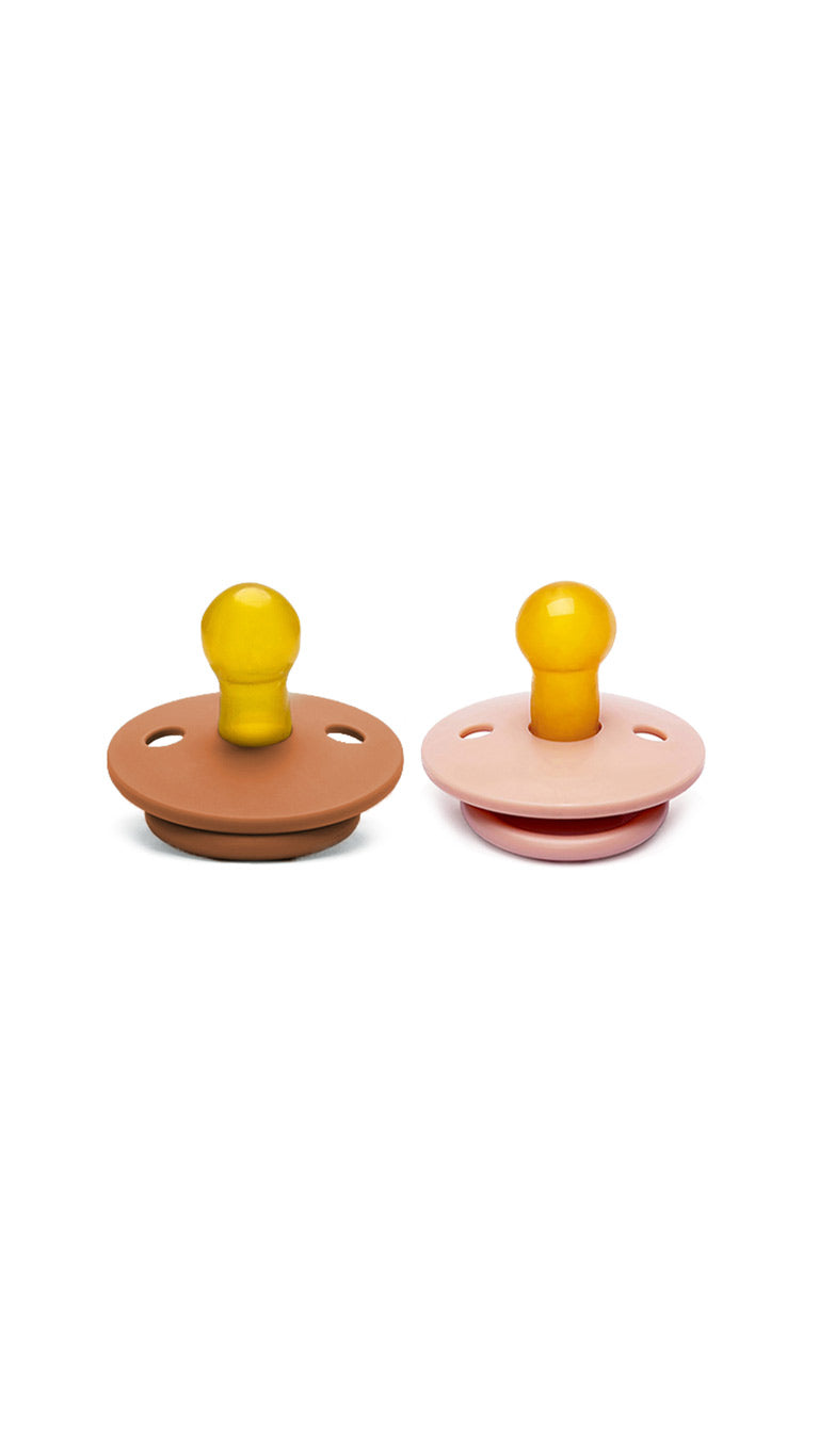 Tiny's Size 2 Smoke Pink &amp; Capucino Pacifier