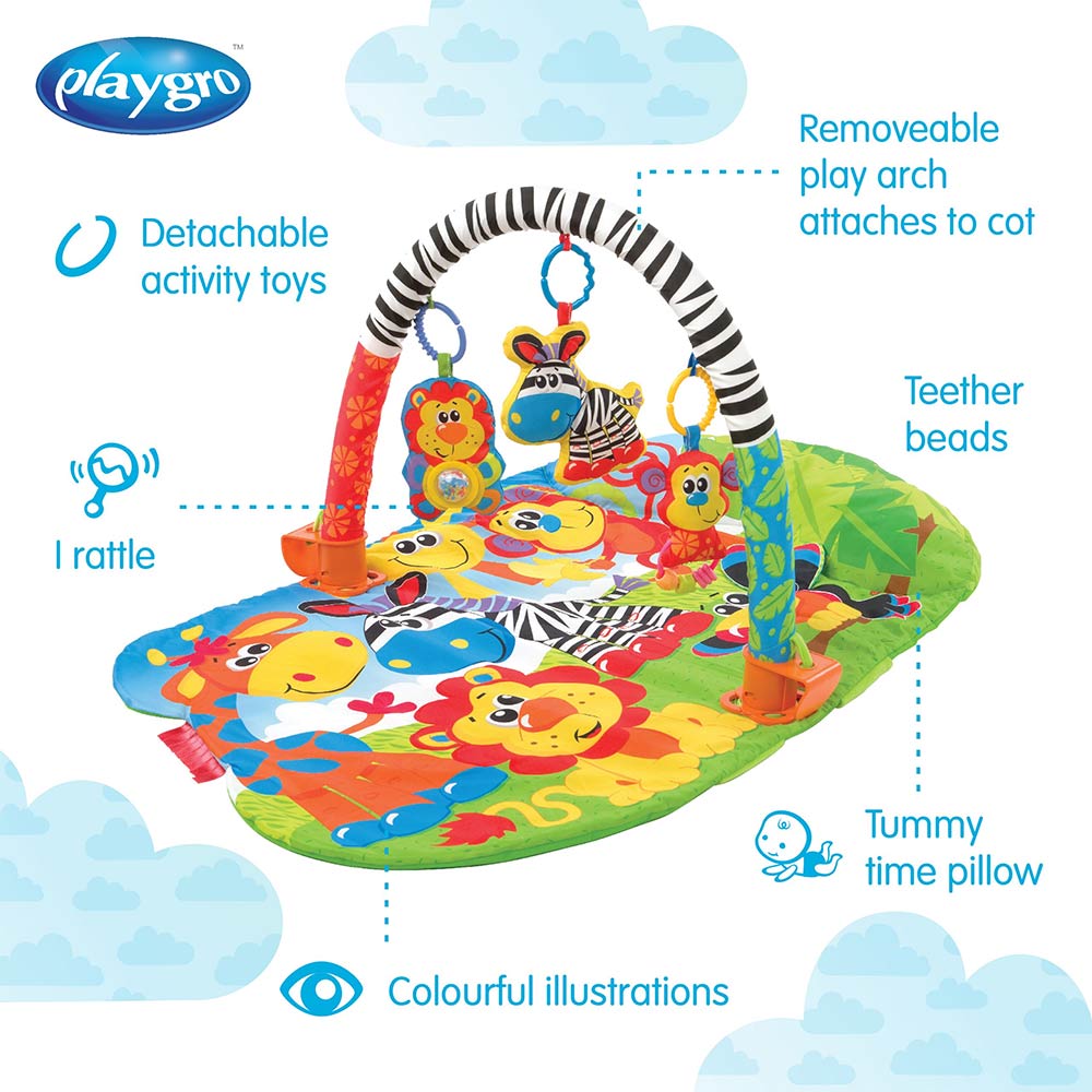 Playgro 5-In-1 Safari Super Gym (0m+)