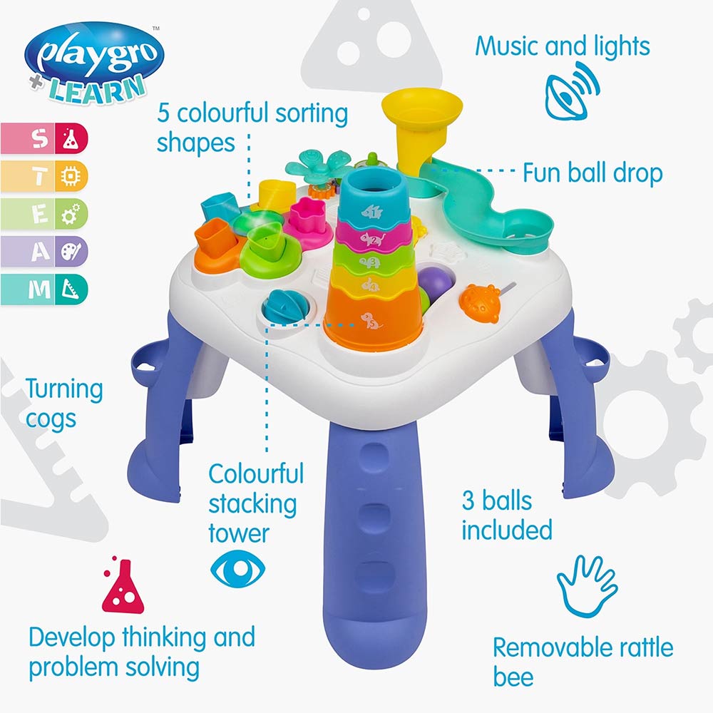 Playgro Sensory Explorer Music & Lights Activity Table