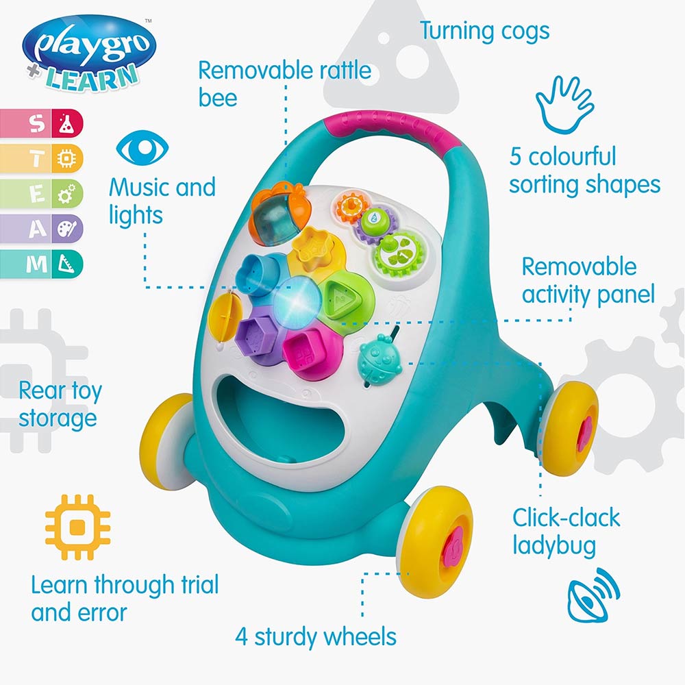 Playgro Sensory Explorer Music & Lights Activity Walker