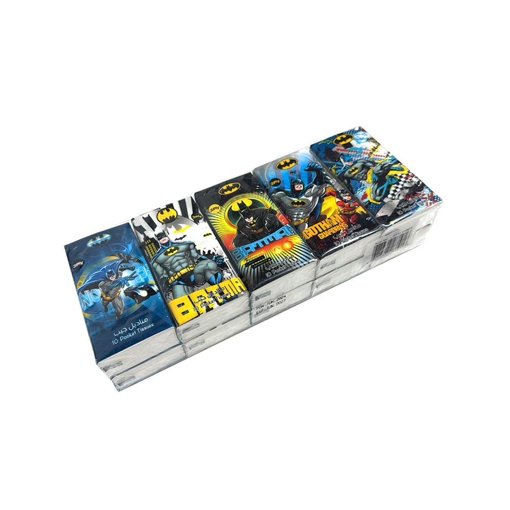 Pocket Tissues Batman - 10 Packs