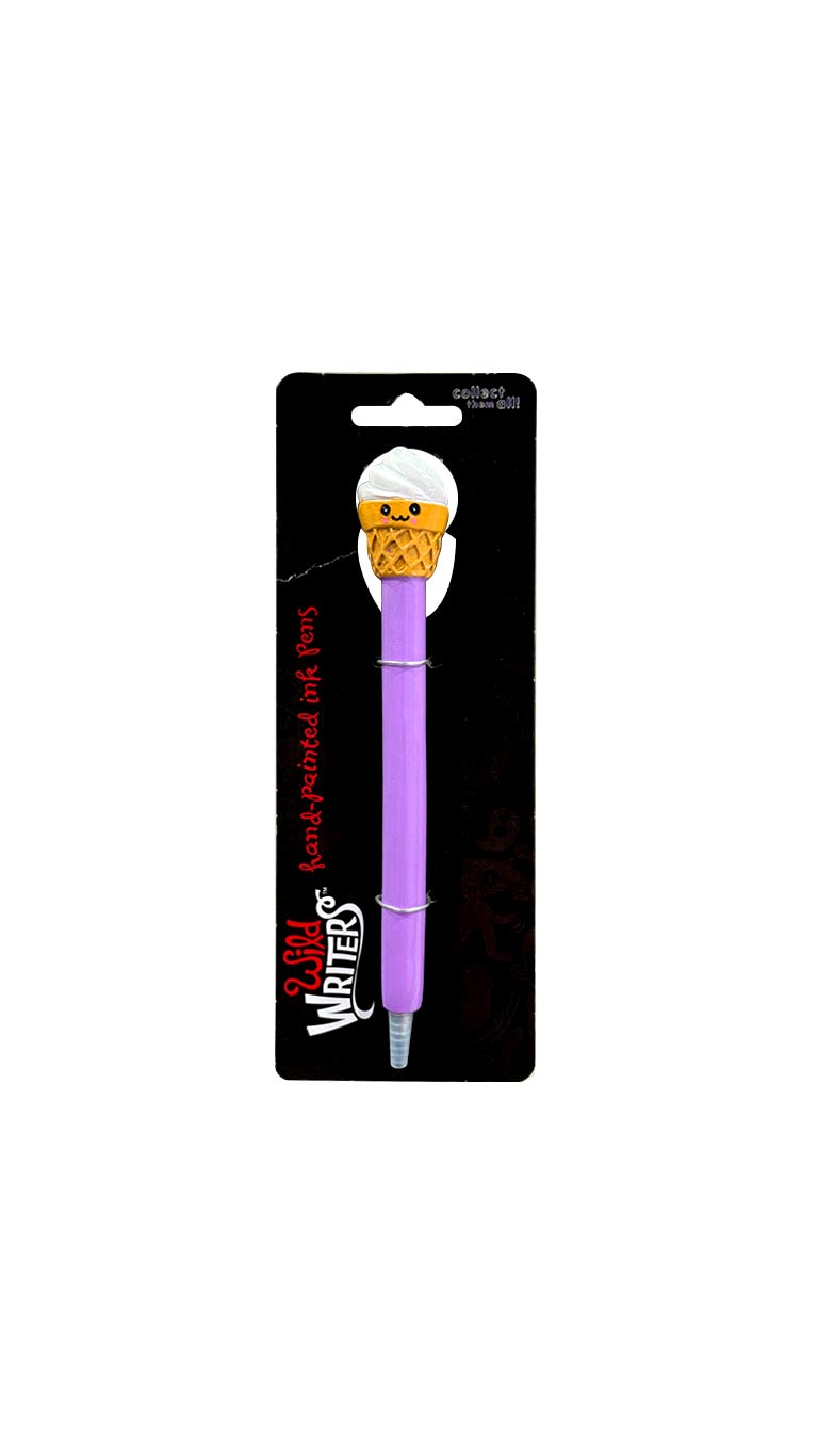Wild Writers Polystone Rollerball Pen - Ice Cream Emoji