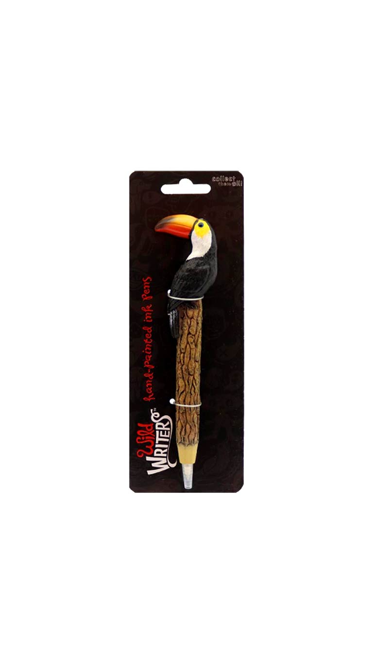 Wild Writers Polystone Rollerball Pen - Tucan Bird