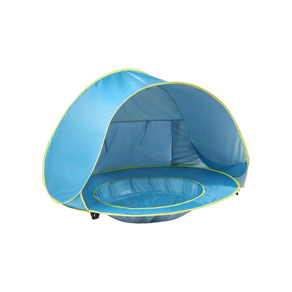 Pop Up Baby Beach Tent with Cover - Blue