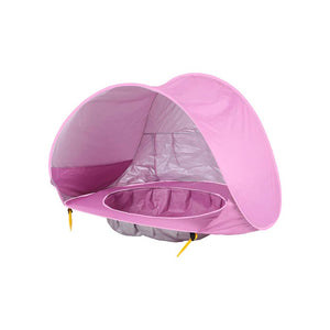 Pop Up Baby Beach Tent with Cover - Pink